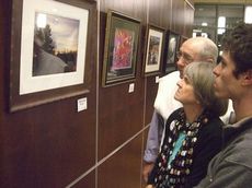 Tom Ebetino's photography collectiion was displayed on the Gallery Wall at Greer City Hall. His framed photographs were available for $50 to $200.