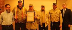 The CPW Electric Department was commended by the city of Orangeburg utilities for helping during the severe ice storm in mid-February. CPW crews traveled to Orangeburg to work 3.5 days to help restore power. Crew members left to right, Tony Farr, James Crum, Shane Lawter, Matt Williams, Jeremy Gossett and General Manager Jeffrey Tuttle.
 
 