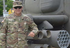 Sgt. Randle Ballenger likes to bring military vehicles and displays to Freedom Blast to inspire a new generation of patriotic young Americans.
 