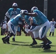 The Carolina Panthers continued their summer practice at Wofford College.
 