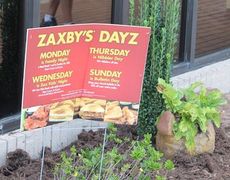 Zaxby's one-year anniversary makes for excellent sales reference