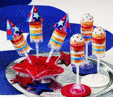 Outshine the fireworks this July 4th with sparkling sweets