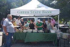 Customers treated to picnic lunch at Greer State Bank