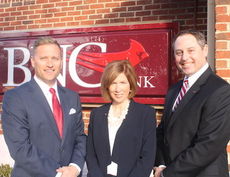 BNC Regional Manager Ed Stein, Greer Branch Manager Jennifer Polson, and City Manager Blair Miller pitched their bank to a group of business representatives as a well-resourced, locally managed community bank.
 