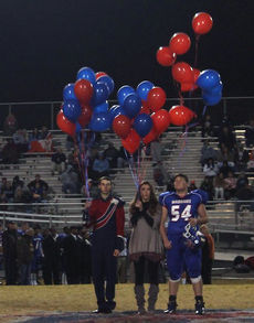 Balloons were launched at halftime in memory of former classmates who have died.
 
