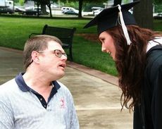 Ben Brewer and his friend, Miranda, celebrate her graduation from Bob Jones University.
 
 