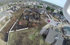 The Riverwood Farms fire afforded Travis Runion, a homeowner in the community, to video the damage from overhead using a quadrotor.
 
 