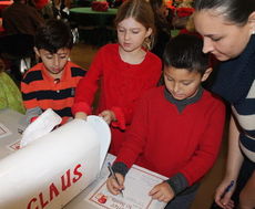Letters written to Santa Claus will be mailed from the Cannon Centre.
 