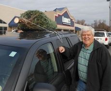 Carroll Lindsey said he typically purchases a Christmas tree two weeks before the holidays. 