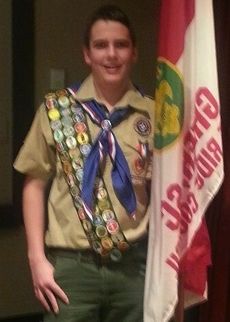 Sam Childers earned his Eagle Scout rank.
 
 