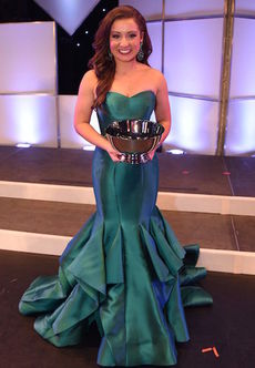 Miss Socastee High School Teen, Ashley Jones, 16, from Myrtle Beach, won the Evening Gown/Onstage Question preliminary.
 
