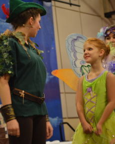 Erica Trykowski plays Peter Pan and Vittoria Swalm plays Tinkerbell.
 
 