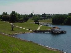 The Vern Smith Park is the focus point of the public's enjoy at Lake Robinson.