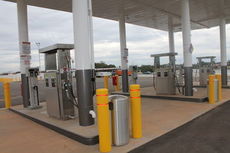 The Spire compressed natural gas site, at Hwy. 101 and 85 Freeman Farm Road, is a fast fill station for vehicles.
 