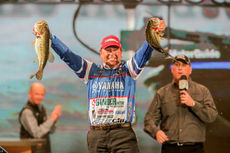 Dean Rojas of Lake Havasu City, Ariz., leads Day 1 of the 2015 Bassmaster Classic held Friday, with 21 pounds, 2 ounces.
 
 