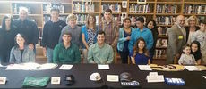 Greer High School had a big spring sports signing day with five students continuing to play in college. Two students graduated after only three years.
 