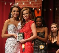 Madison Bates, right, won Miss Photogenic at the 2014 Miss Greer High School pageant.