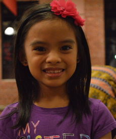 Vivian Bariedo, 6, likes books and spending time with family.
 
 
