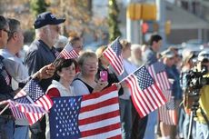 Hundreds of people lined E. Poinsett to pay tribute to Bo Hicks who was killed in action Nov. 16 in Afghanistan.