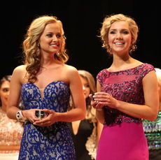 Emma Kate Rhymer, left, and Emma Cornell are the junior Miss Le Flambeau.
 