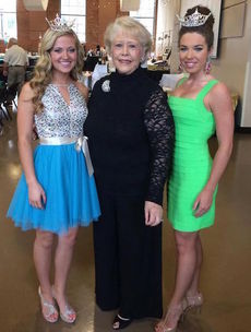 Three of a kind are Greer personalities Nancy Welch flanked by Miss Greater Greer Teen Emma Kate Rhymer, left, and Miss Greater Greer Anna Brown.
 