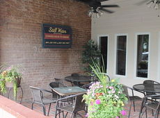 The picturesque and covered porch will offer patrons an outdoor dining experience.