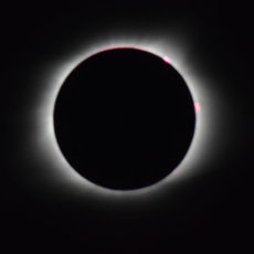 Totality of the solar eclipse captured over Greer Monday.
 