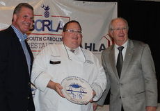 Chef Patrick Wagner, of the Spartanburg Technical College Culinary School, was awarded the Educator of the Year. Wagner is a former instructor at the Bonds Career Center.
 