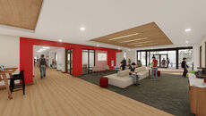 Four new classrooms, with technology enhancements, will be located on the first floor of the building.
 
 