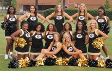 The Greer High School varsity cheerleaders. 
 