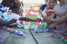 Arts and crafts are part of the Eastside Family YMCA afterschool program. 
