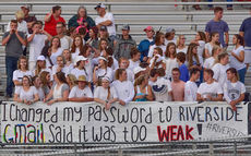 Blue Ridge students had a message for Riverside.
 