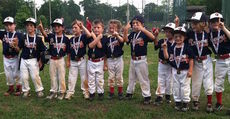 The champion Greer Baseball Club 6- under Braves, left to right, are: Dylan Duty, Evan Rhymer, Dawson Szabo, Carlyse Jones, Parker Lawson, Bailey Judd, Cohen Burns, Ben Rainey, Collin Pace, Mason Grant and Porter Grant. assistant coach Andy Burns and head coach Brent Rhymer.
 
 
 