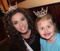 Anna Brown, Miss Greater Greer, and Ella Jane Lee, her princess, will be at Zaxby's Tuesday for a fundraiser.
 
