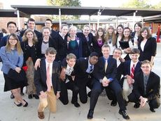 Bob Jones Academy students who participated at the Viking Classic speech and debate competition hosted by North Mecklenburg High School in Huntersville, N.C., on Saturday. 
 