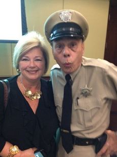 Barney Fife had the Greer City Hall event laughing and enjoying the inaugural City of Greer Public Safety Appreciation Dinner tonight. He mugged for his fans at the end of the dinner.