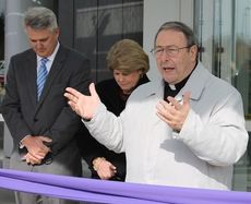 The Most Rev. Robert E. Guglielmone, Bishop of the Diocese of Charleston, blessed the St. Francis Cancer Center on Tuesday.
 