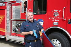 The city honored Greer Fire Chief Chris Harvey with the dedication of its new fire truck to commemorate his 38-year tenure.
 
 
 