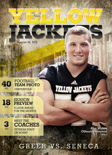 Sneak Peak at Week 1's cover featuring Alex Waters.  The cover and stories within will change for ever game.