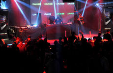 The Crystal Method performs at the Highline Ballroom in New York.