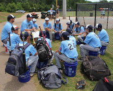 The Greer Baseball Club National team is the only unbeaten remaining in the Dixie Youth District tournament.
 