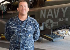 Petty Officer 1st Class James Frascona-Cochran, a native of Greer, serves with Helicopter Mine Countermeasures Squadron (HM) 15, known as the “Blackhawks,” which operates out of Norfolk. 
 