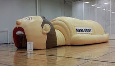 Human Body: The inflatable MegaBody displayed at Upward Star Sports Center in Spartanburg through Wednesday night.
 
 