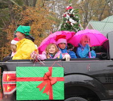 Happy faces spread holiday cheer during the Greer Christmas Parade.
 