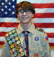 Eagle Scout Timmy Dunlap has 25 merit badges.
 
 