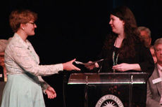 Linnea Stevens was presented Editorial Leadership & Design Award at North Greenville University.
 