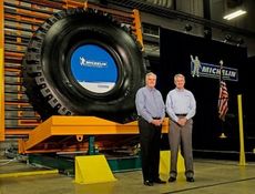 The new Michelin plant in Anderson will produce large Earthmover tires – which can stand up to 13 feet tall and weigh up to 5.5 tons.