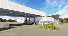 The rendering of The Pete Store, a Peterbilt truck dealership, is located across from BMW Manufacturing Co., in Greer along I-85.
 