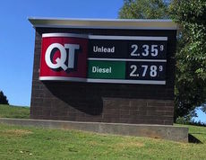 QT, at 2701 Pelham Road, raised its price 25 cents to $2.35 before the Monday morning rush.
 