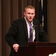 Reese Hannon, a two-year starter at quarterback at Furman University as a sophomore, was the guest speaker. Hannon, a Greer graduate, told the players to relish their years playing for the Yellow Jackets and the support of the community.